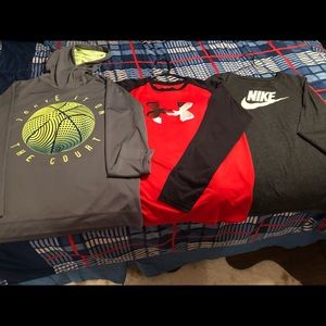 3 boys long sleeve shirts